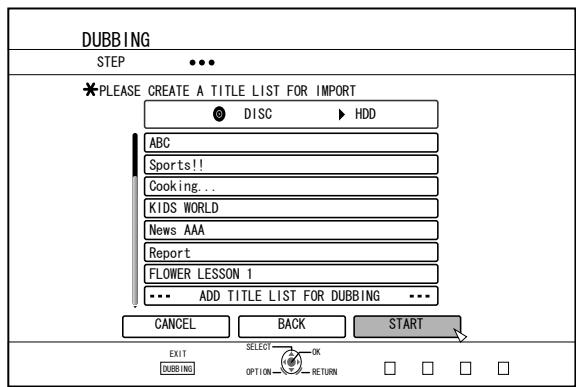 JVC SR-HD2500EU - Select "START", and press the [OK] button - 1