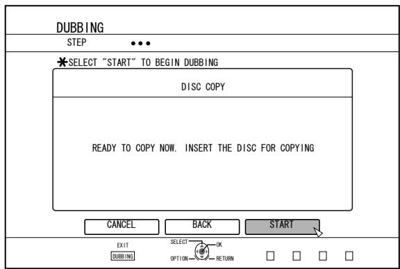 JVC SR-HD2500EU - Select "START", and press the [OK] button. - 1