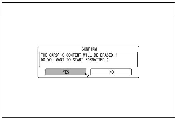 JVC SR-HD2500EU - Select "YES", and press the [OK] button. - 1