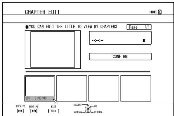 JVC SR-HD2500EU - Chapter mark insertion (divide chapter) - 1