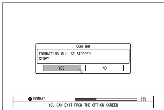 JVC SR-HD2500EU - Select "STOP" and press the [OK] button - 1