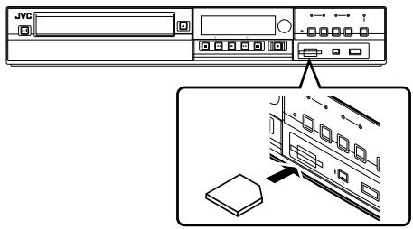 JVC SR-HD2500EU - Insert the SD card to be formatted into the [SD SLOT] - 1