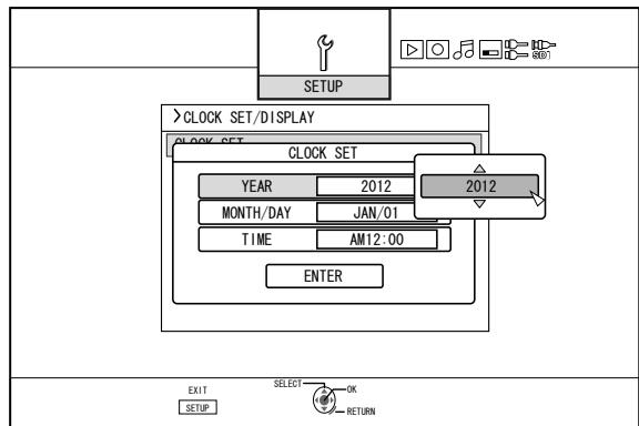 JVC SR-HD2500EU - Setting the date/time - 5