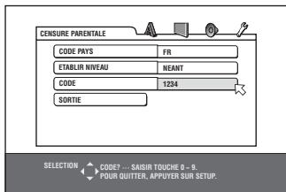JVC XV-N316 - Appuyer sur ENTER pour faire apparaitre le menu déroulant. - 2