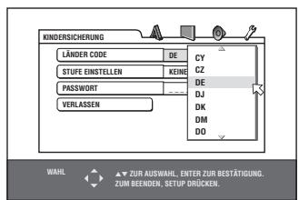 JVC XV-N316 - Erstmalige Einstellung der Kindersicherung - 3