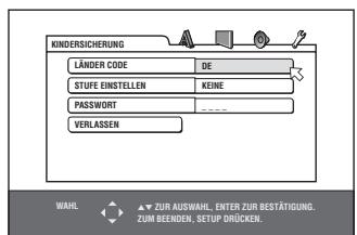 JVC XV-N316 - Erstmalige Einstellung der Kindersicherung - 2
