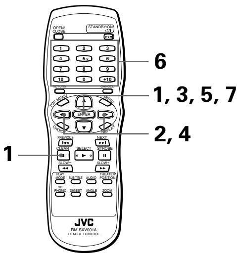 JVC XV-S302 - De optie [PARENTAL LOCK] voor de eerste keer instellen - 2