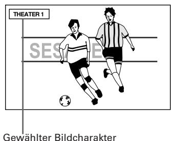 JVC XV-S302 - Wahlen des Bildcharakter [THEATER POSITION] - 3