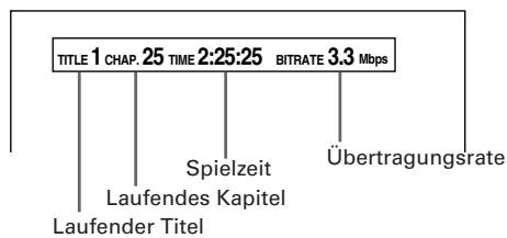 JVC XV-S302 - Abrufen der Disc/Spielzeit-Daten - 6