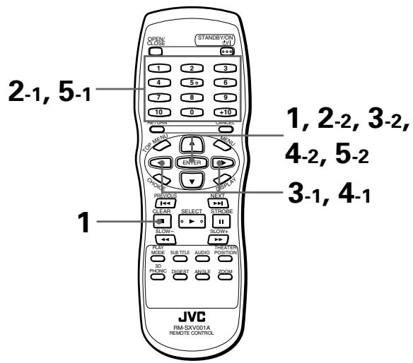 JVC XV-S302 - Ändern der Einstellungen [KINDERSICHERUNG] - 1