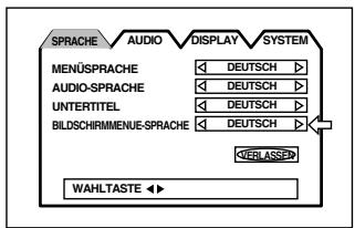 JVC XV-S302 - BILDSCHIRMMENUE-SPRACHE - 1