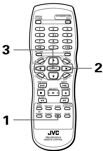 JVC XV-S302 - Wahlen des Blickwinkels aus der Übersicht [ANGLE] - 2