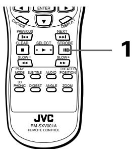 JVC XV-S302 - Pour faire avancer une image fixe image par image - 1