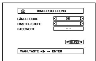JVC XV-S302 - Menu KINDERSICHERUNG - 1