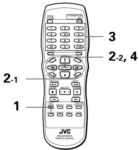 JVC XV-S302 - Spielzeitzugriff innerhalb eines Titels oder einer Spur [ZEITSPRUNG] - 2