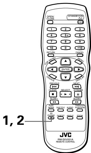 JVC XV-S302 - Pour simuler le son surround [3D PHONIC] DVD WIDEO - 1