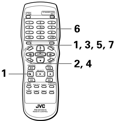 JVC XV-S302 - Voreinstellen der Kindersicherung [KINDERSICHERUNG] - 2
