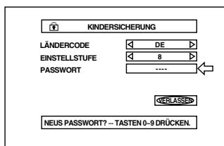 JVC XV-S302 - Voreinstellen der Kindersicherung [KINDERSICHERUNG] - 7