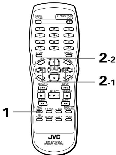 JVC XV-S302 - Wiederholung der laufenden Wahl oder der gesamten Disc - 5