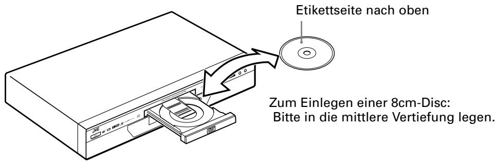 JVC XV-S302 - Einlagen und Entnahmen von Discs - 1