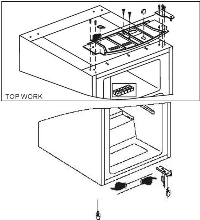 BRANDT UM10600 - REVERSING THE DOOR OPENING DIRECTION - 2