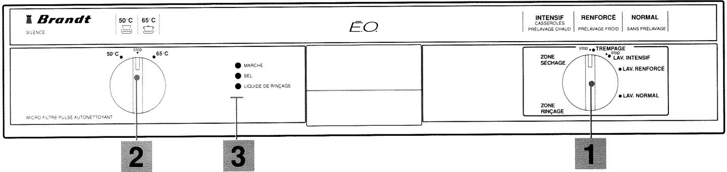 BRANDT EO1235 - Programmation d'un lavage - 1