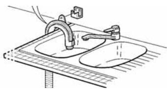 BRANDT VE305WE1 - Afvoer van het afvalwater - 3