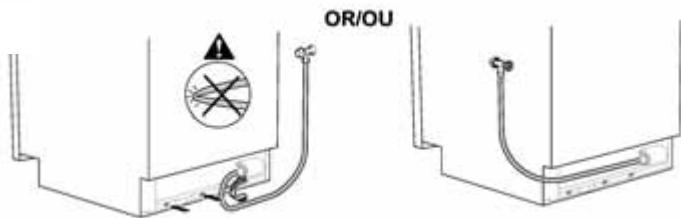 BRANDT VE305WE1 - Water connections - 1