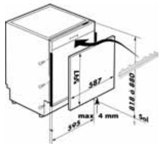 BRANDT VE305WE1 - Verkleidungsmöglichkeit - 1
