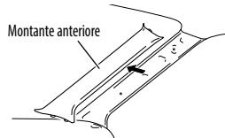 KENWOOD DPX-5000BT - Installazione dell'antenna - 1
