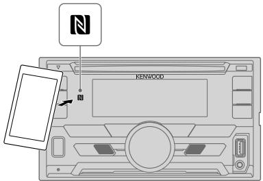 KENWOOD DPX-5000BT - Faites la connexion avec un périphérique distant avec une seule touche (NFC) - 1