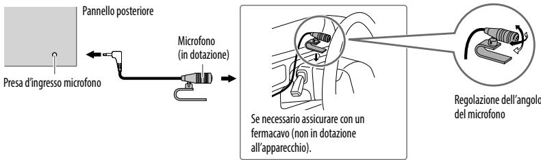 KENWOOD DPX-5000BT - Collegare il microfono - 1