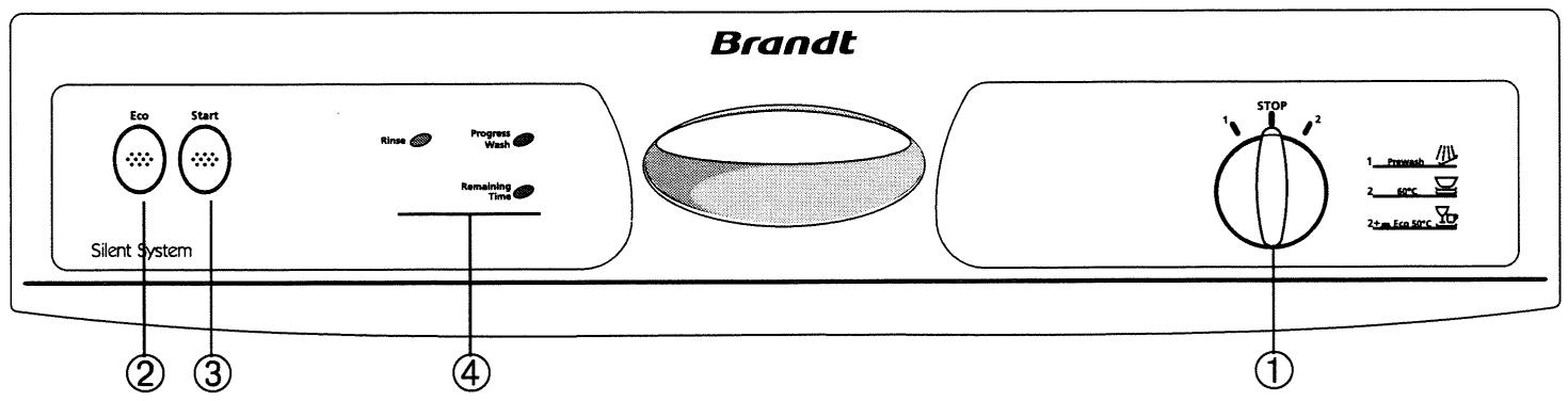 BRANDT DW10W - CHOICE OF PROGRAMMES - 7