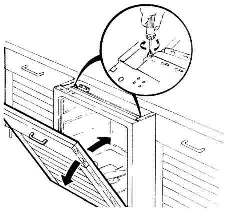 BRANDT DWE300 - Habillage du panneau - 1