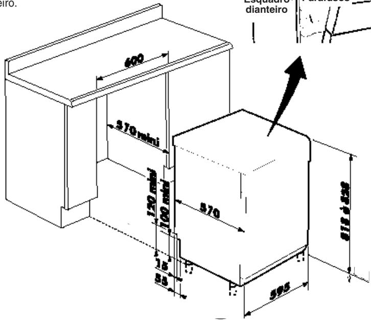 BRANDT DWE500 - Possibilitadede encaixe aparelho de instalacao livre - 2