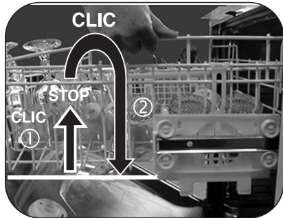 BRANDT VF200JE1 - UNTERE POSITION einstellen : - 1