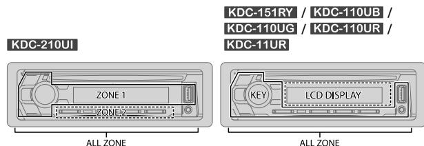 KENWOOD KDC-110UB - DISPLAY-INSTELLINGEN - 1