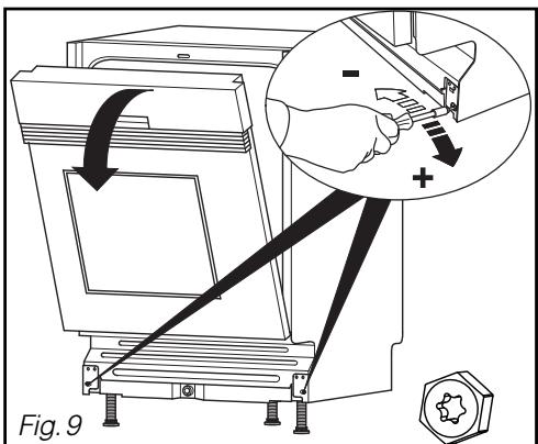 BRANDT VH900WE1 - EQUILIBRAGE DE LA PORTE (DROITE ET GAUCHE) - 1