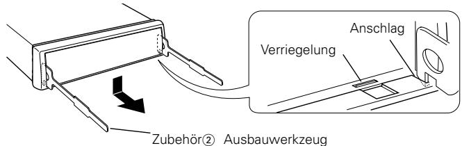 KENWOOD KRC-591 - Ausbau des Hartgummirahmens - 1