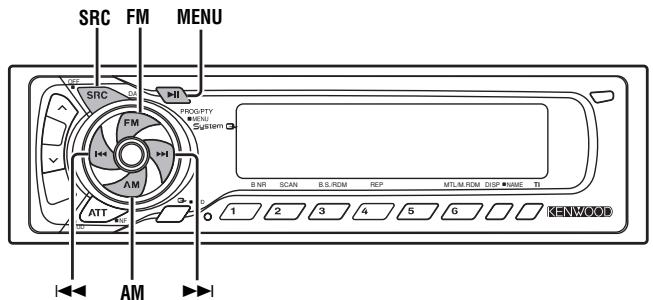 KENWOOD KRC-591 - Menu-Steuerung - 1