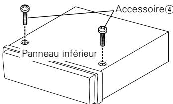 KENWOOD KRC-591 - Vissage de la façade sur l'appareil - 1