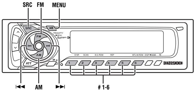 KENWOOD KRC-591 - Fonctions du tuner - 1