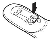 KENWOOD KRF-X9070D - Loading the batteries - 2