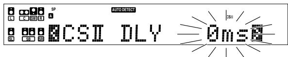 KENWOOD KRF-X9070D - CS II Rear Delay adjustment mode (CS II mode only) - 1