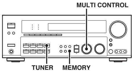 KENWOOD KRF-X9070D - Memorización manual de emisoras de radio - 1