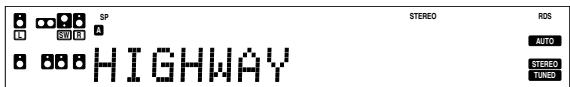 KENWOOD KRF-X9070D - PS (Program Service name) display : - 1