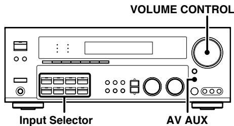 KENWOOD KRF-X9070D - Listening to a source component - 1