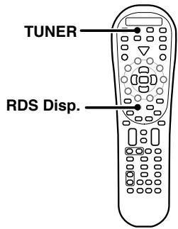 KENWOOD KRF-X9070D - Utilisation de la touche RDS DISP (afficheur) - 1
