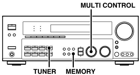KENWOOD KRF-X9070D - Presetting radio stations manually - 1