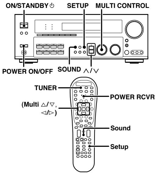 KENWOOD KRF-X9070D - Impostazioni dei diffusori - 1